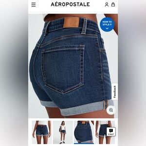 Women’s Aeropostale high rise midi jean shorts